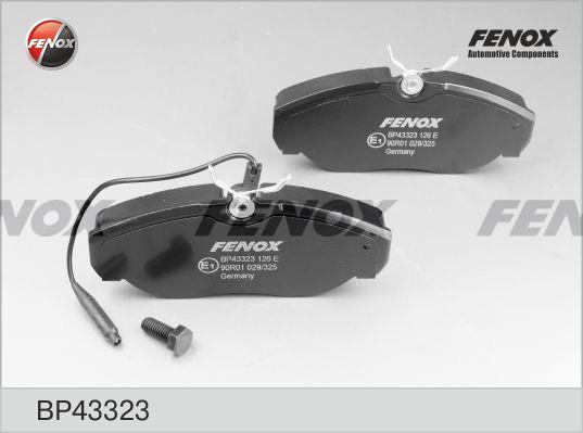 Fenox BP43323 - Brake Pad Set, disc brake www.autospares.lv