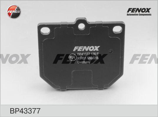 Fenox BP43377 - Brake Pad Set, disc brake www.autospares.lv