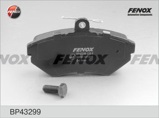 Fenox BP43299 - Тормозные колодки, дисковые, комплект www.autospares.lv