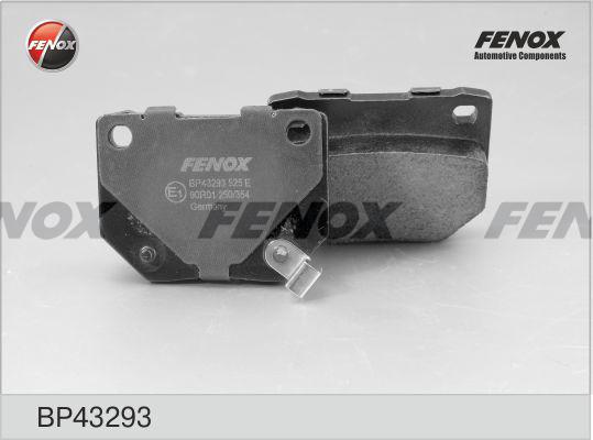 Fenox BP43293 - Brake Pad Set, disc brake www.autospares.lv