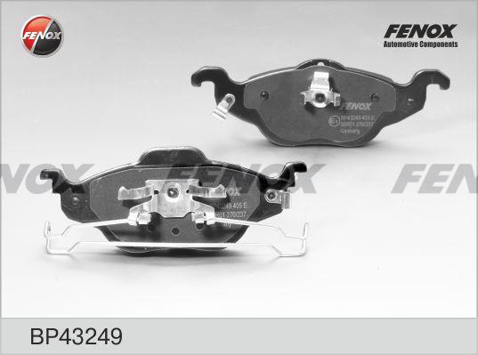 Fenox BP43249 - Bremžu uzliku kompl., Disku bremzes www.autospares.lv