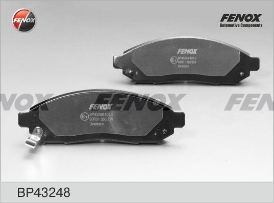 Fenox BP43248 - Bremžu uzliku kompl., Disku bremzes www.autospares.lv