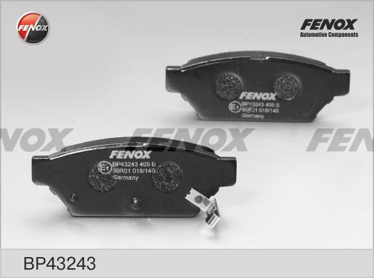 Fenox BP43243 - Тормозные колодки, дисковые, комплект www.autospares.lv