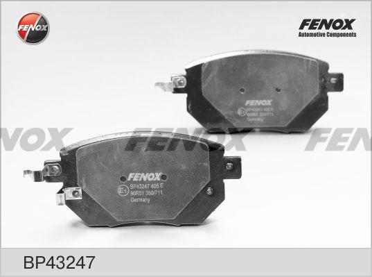 Fenox BP43247 - Brake Pad Set, disc brake www.autospares.lv