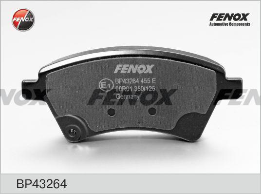 Fenox BP43264 - Тормозные колодки, дисковые, комплект www.autospares.lv