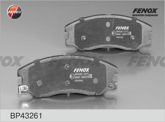 Fenox BP43261 - Bremžu uzliku kompl., Disku bremzes www.autospares.lv