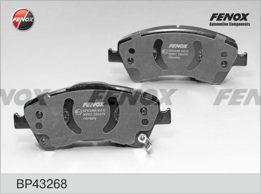 Fenox BP43268 - Brake Pad Set, disc brake www.autospares.lv