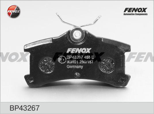 Fenox BP43267 - Bremžu uzliku kompl., Disku bremzes autospares.lv