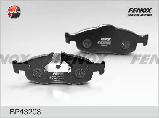 Fenox BP43208 - Bremžu uzliku kompl., Disku bremzes www.autospares.lv