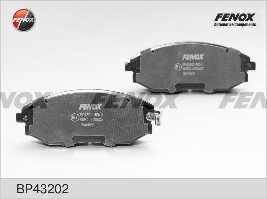 Fenox BP43202 - Bremžu uzliku kompl., Disku bremzes www.autospares.lv