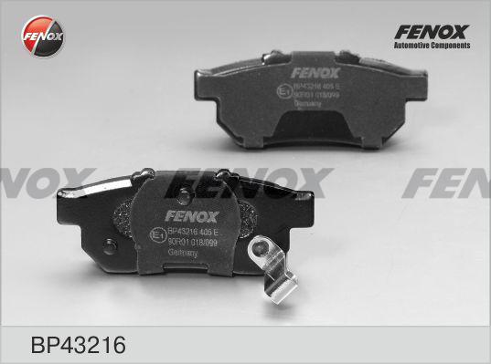 Fenox BP43216 - Bremžu uzliku kompl., Disku bremzes www.autospares.lv