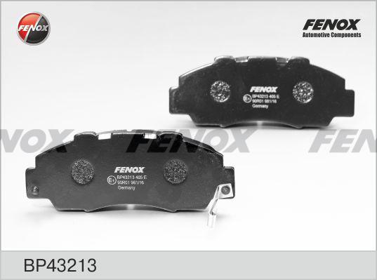 Fenox BP43213 - Brake Pad Set, disc brake www.autospares.lv