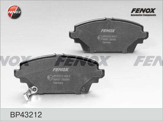 Fenox BP43212 - Bremžu uzliku kompl., Disku bremzes www.autospares.lv