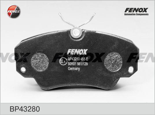 Fenox BP43280 - Brake Pad Set, disc brake www.autospares.lv