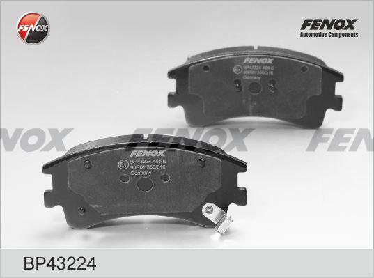 Fenox BP43224 - Bremžu uzliku kompl., Disku bremzes www.autospares.lv