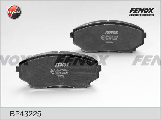 Fenox BP43225 - Тормозные колодки, дисковые, комплект www.autospares.lv