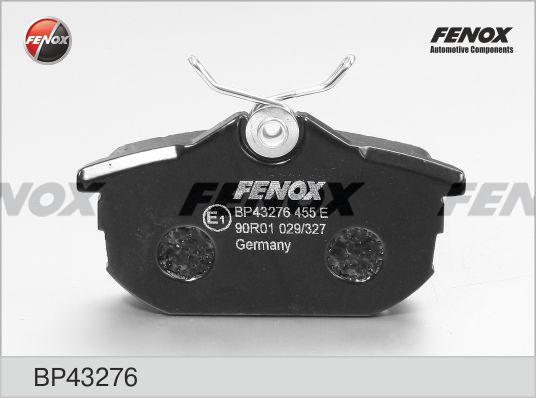 Fenox BP43276 - Bremžu uzliku kompl., Disku bremzes www.autospares.lv