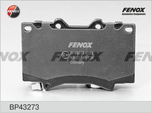 Fenox BP43273 - Bremžu uzliku kompl., Disku bremzes www.autospares.lv