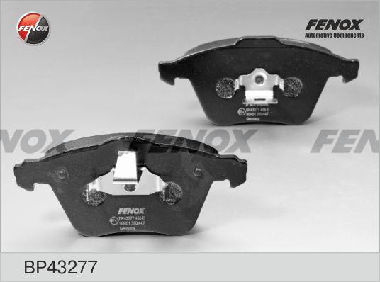 Fenox BP43277 - Тормозные колодки, дисковые, комплект www.autospares.lv