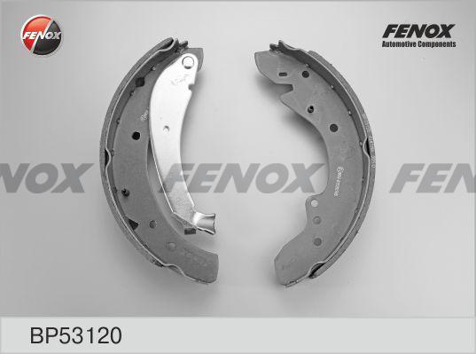 Fenox BP53120 - Комплект тормозных колодок, барабанные www.autospares.lv