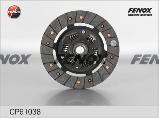 Fenox CP61038 - Диск сцепления, фрикцион www.autospares.lv