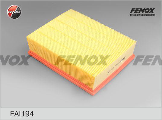 Fenox FAI194 - Воздушный фильтр, двигатель www.autospares.lv