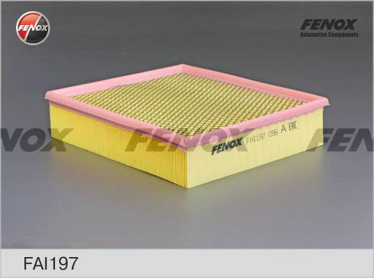 Fenox FAI197 - Air Filter, engine www.autospares.lv