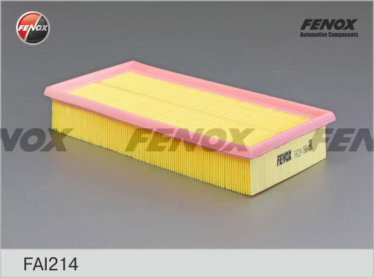 Fenox FAI214 - Воздушный фильтр, двигатель www.autospares.lv