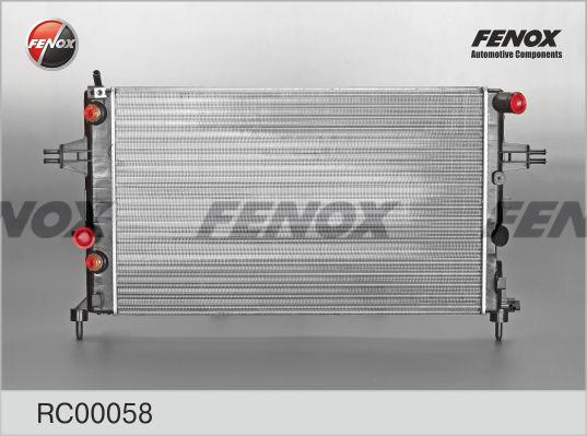 Fenox RC00058 - Radiators, Motora dzesēšanas sistēma www.autospares.lv