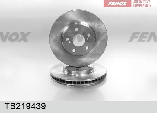 Fenox TB219439 - Тормозной диск www.autospares.lv