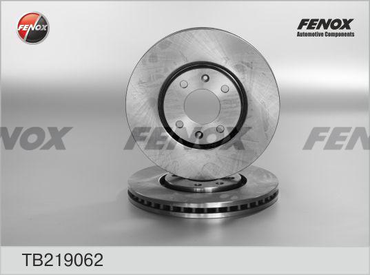 Fenox TB219062 - Тормозной диск www.autospares.lv