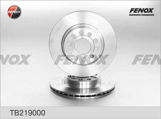 Fenox TB219000 - Brake Disc www.autospares.lv