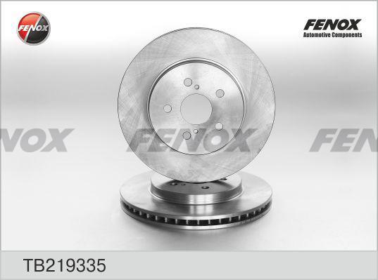 Fenox TB219335 - Тормозной диск www.autospares.lv