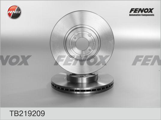 Fenox TB219209 - Тормозной диск www.autospares.lv