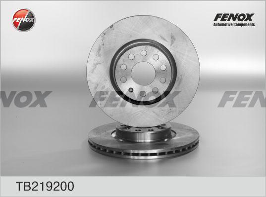 Fenox TB219200 - Bremžu diski www.autospares.lv