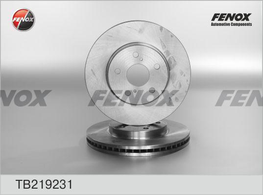 Fenox TB219231 - Тормозной диск www.autospares.lv