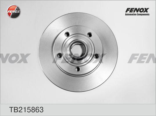 Fenox TB215863 - Тормозной диск www.autospares.lv