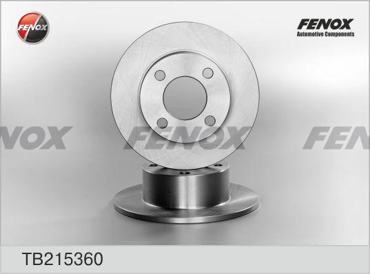 Fenox TB215360 - Bremžu diski www.autospares.lv