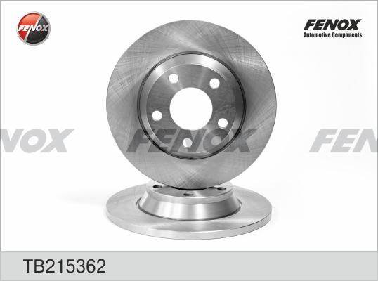 Fenox TB215362 - Bremžu diski www.autospares.lv