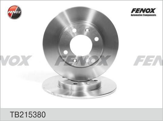 Fenox TB215380 - Тормозной диск www.autospares.lv