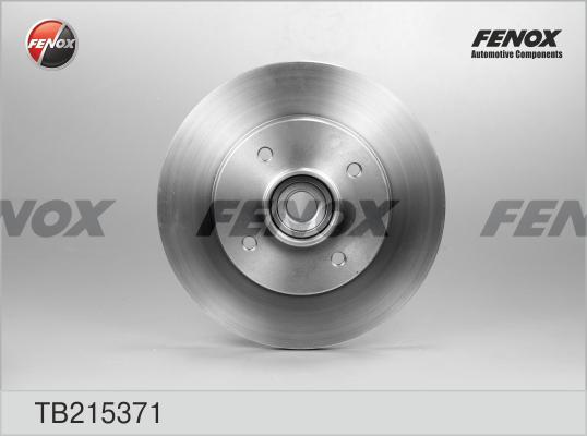 Fenox TB215371 - Тормозной диск www.autospares.lv