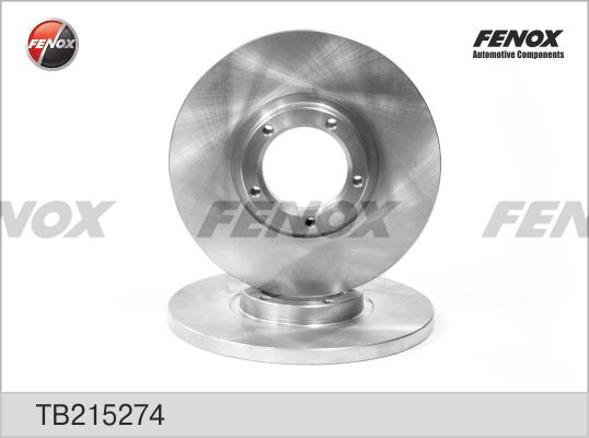 Fenox TB215274 - Bremžu diski www.autospares.lv