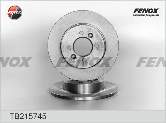 Fenox TB215745 - Тормозной диск www.autospares.lv