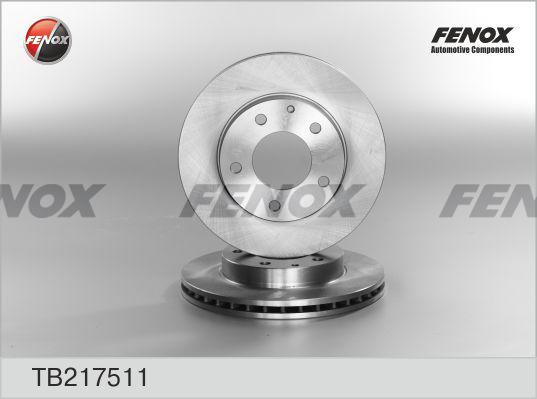 Fenox TB217511 - Bremžu diski www.autospares.lv