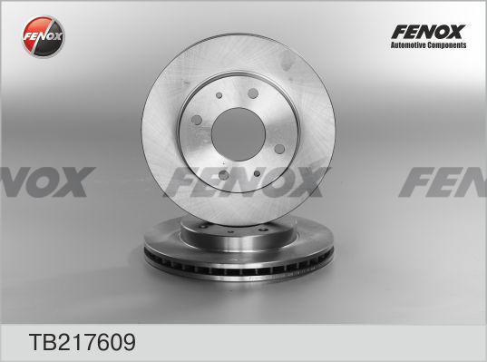 Fenox TB217609 - Тормозной диск www.autospares.lv