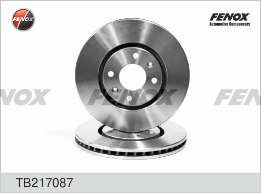 Fenox TB217087 - Тормозной диск www.autospares.lv