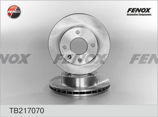 Fenox TB217070 - Bremžu diski www.autospares.lv