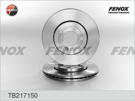 Fenox TB217150 - Тормозной диск www.autospares.lv