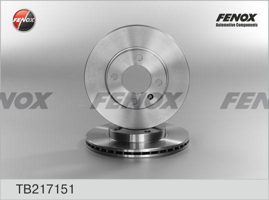 Fenox TB217151 - Тормозной диск www.autospares.lv