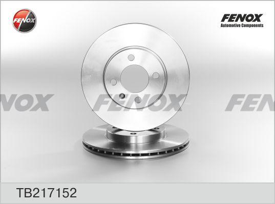 Fenox TB217152 - Тормозной диск www.autospares.lv